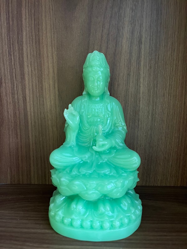 TƯỢNG BỒ TÁT NGỒI ĐÀI SEN 19CM